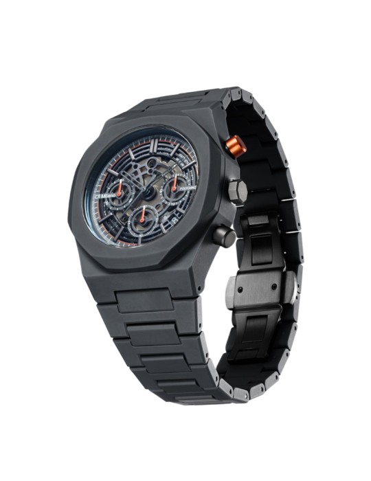 D1 Milano Watch - Model K Polychrono 40.5 mm Dark Grey - 0