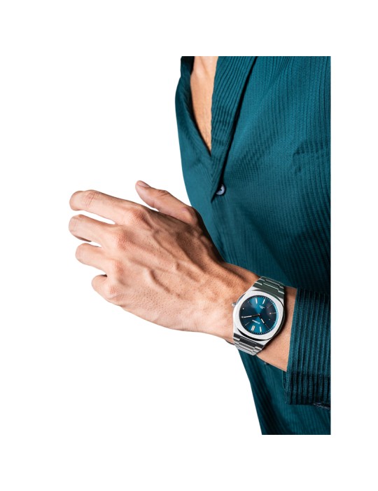 Orologio D1 Milano - Ultra Thin Groovy Green Solo Tempo 39mm Verde - 0