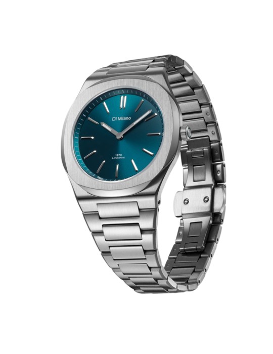 Orologio D1 Milano - Ultra Thin Groovy Green Solo Tempo 39mm Verde - 0