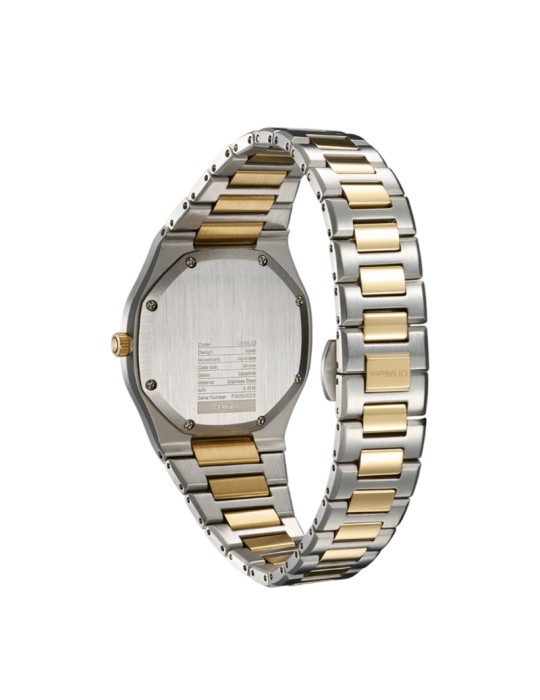 D1 Milano Watch - Ultra Thin Tone Mellow 34mm Goldsilver - 0