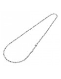 Chimento - Tradition Gold Bamboo Classic Necklace in 18K White Gold 50 cm - 0