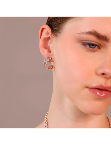 Orecchini Bronzallure-Rosè-Catena Grumetta-CZ Bianchi-WSBZ02379.WHI-CZ 2