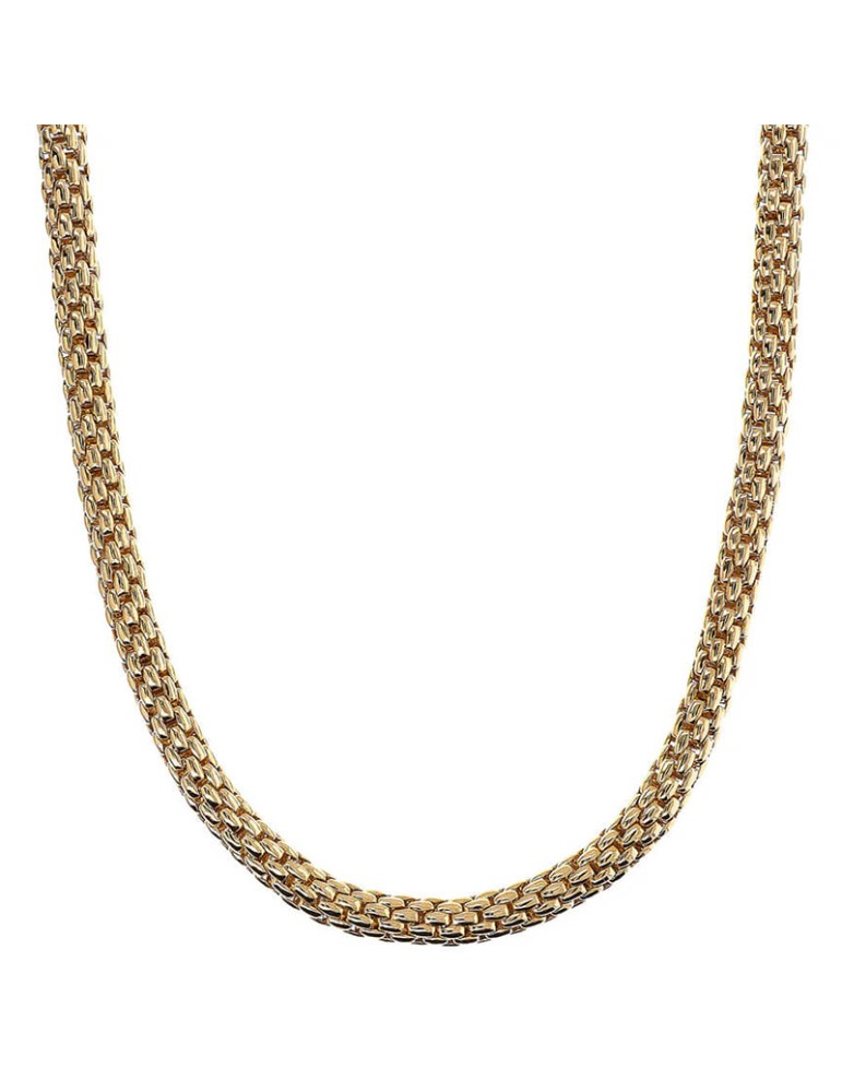 Bronzallure Necklace - Rose Gold - Maxi Popcorn Chain - WSBZ02396Y.YG