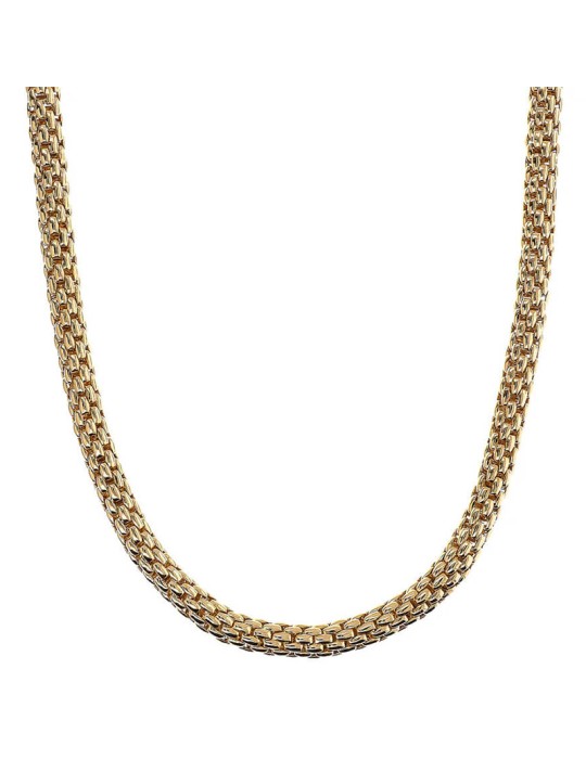 Bronzallure Necklace - Rose Gold - Maxi Popcorn Chain - WSBZ02396Y.YG