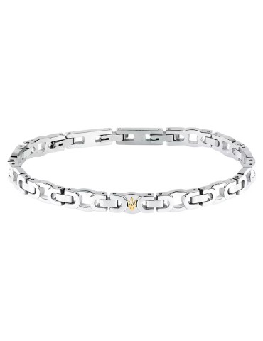 Bracciale Maserati - Iconic - Acciaio 316L - Tridente Gold - JM425AVD9