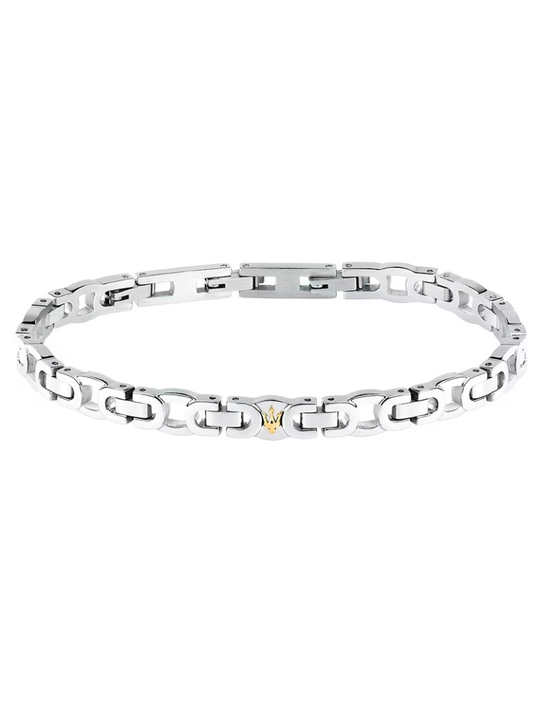 Maserati Bracelet - Iconic - 316L Steel - Trident Gold - JM425AVD9