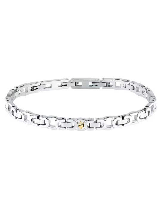Maserati Bracelet - Iconic - 316L Steel - Trident Gold - JM425AVD9