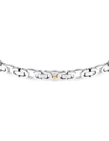 Maserati Bracelet - Iconic - 316L Steel - Trident Gold - JM425AVD9 2