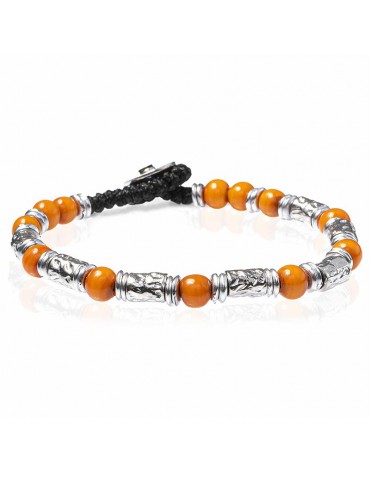 Gerba Unisex Bracelet - Summer Silver 06 Orange - 0