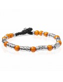 Gerba Unisex Bracelet - Summer Silver 06 Orange - 0