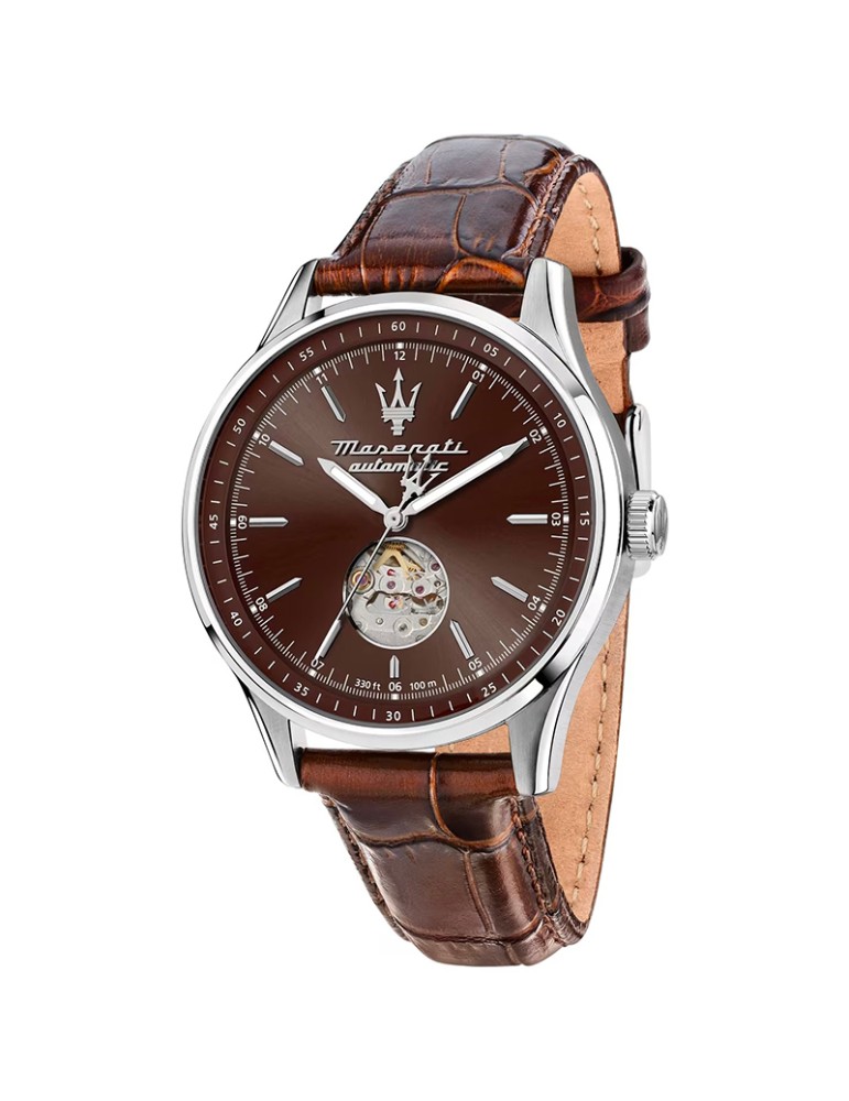 Maserati Watch - Overtaking-Automatic-Brown Leather-42mm-R8821124002