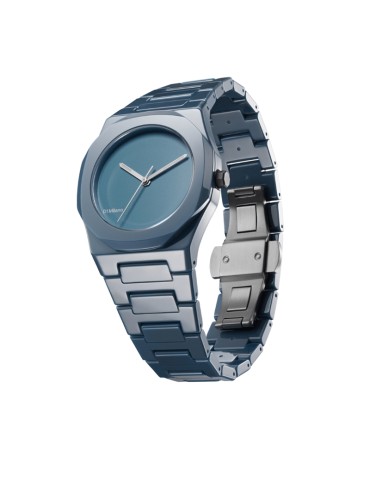 D1 Milano Watch - Pure Indigo Ceramic Quartz 37mm Light Blue - 0 2