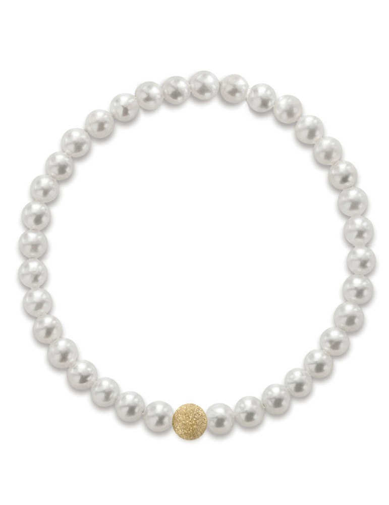 Lelune-Perle Bracelet 4.5 - 5mm-Sphere in 18kt Yellow Gold-LLBRE01.50-Y