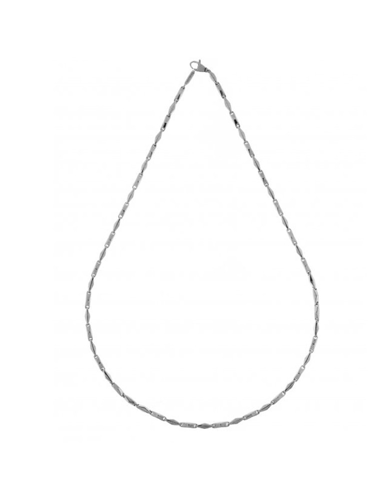 Chimento Necklace - Tradition Gold Accents in 18K White Gold 50 cm - 0