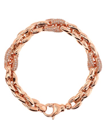 Bracciale Bronzallure - Maglia Geometrica -Cubic Zirconia-WSBZ02405.WR