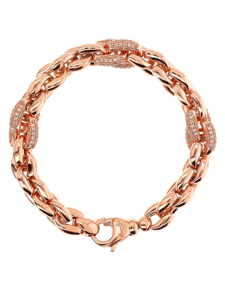 Bracciale Bronzallure - Maglia Geometrica -Cubic Zirconia-WSBZ02405.WR