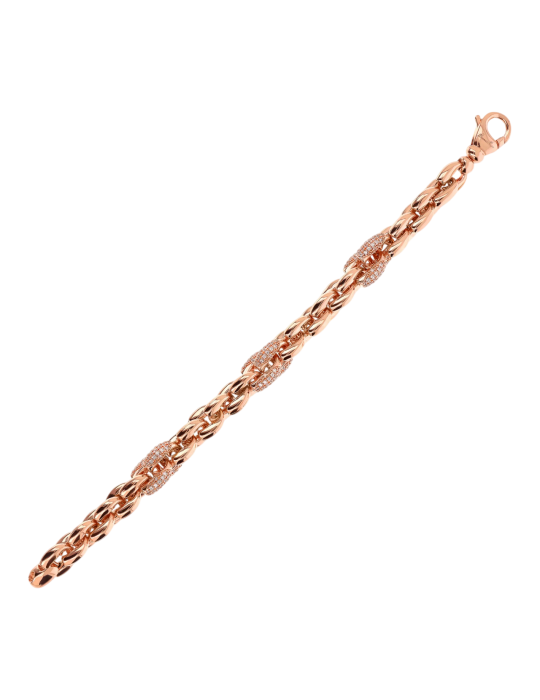Bracciale Bronzallure - Maglia Geometrica -Cubic Zirconia-WSBZ02405.WR