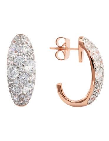 Orecchini Bronzallure - Ovali - Rose Gold -Cubic Zirconia-WSBZ02461.WR 2