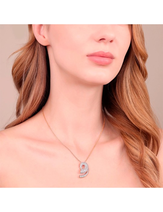 Collana Bronzallure - Rose Gold - Spirale -Cubic Zirconia-WSBZ02489.WR