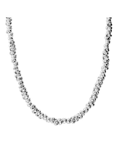 Collana Bronzallure - Lucida - Bianca -Anelli Intrecciati-WSBZ02500W.W