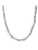 Bronzallure Necklace - Shiny - White - Braided Rings-WSBZ02500W.W