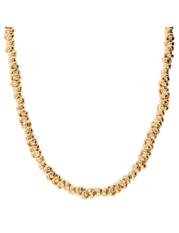 Collana Bronzallure - Lucida - Gold - Anelli Intrecciati-WSBZ02500Y.YG