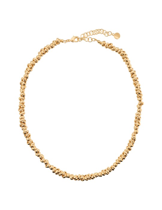 Bronzallure Necklace - Polished - Gold - Braided Rings-WSBZ02500Y.YG