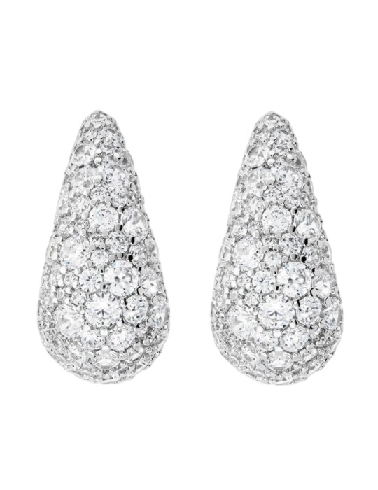 Bronzallure Earrings - White - Teardrop-Cubic Zirconia-WSBZ02504W.WR