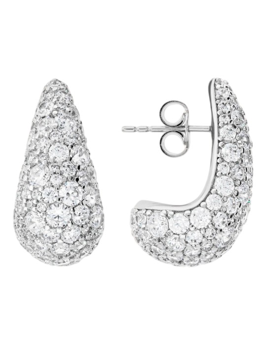 Bronzallure Earrings - White - Teardrop-Cubic Zirconia-WSBZ02504W.WR