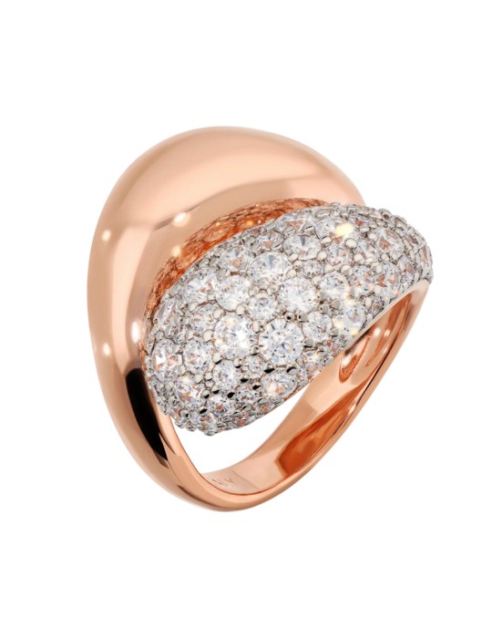 Bronzallure ring -Contrariè-Cubic Zirconia-Size 14-WSBZ02505.WR-14