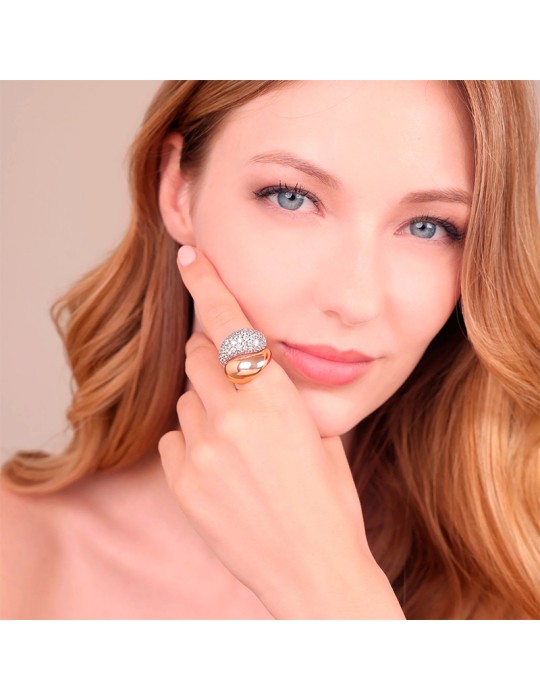Anello Bronzallure -Contrariè-Cubic Zirconia-Misura 14-WSBZ02505.WR-14