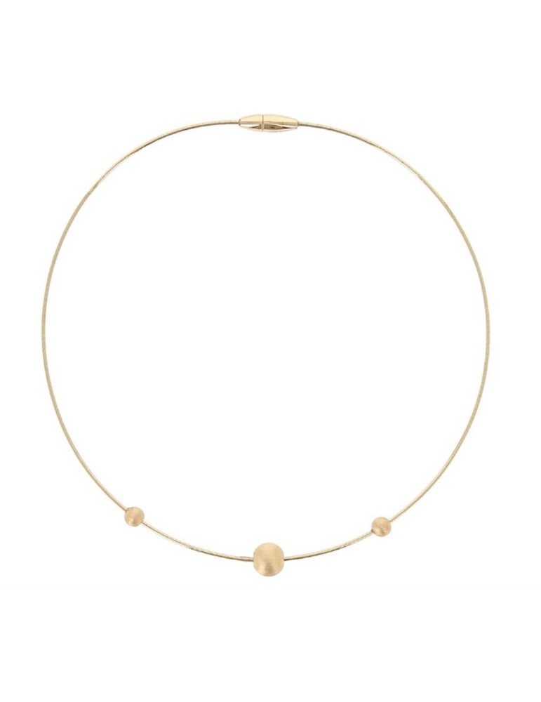 Pesavento Necklace - DNA Spring in 925% Yellow Silver - 0