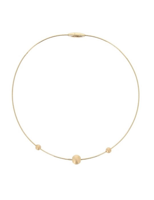 Pesavento Necklace - DNA Spring in 925% Yellow Silver - 0