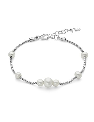 Bracciale Miluna - Miss Italia in Argento 925% con Perle Vere - 0