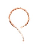 Bronzallure Bracelet -Polished-Rose Gold-Braided Rings-WSBZ02501.R