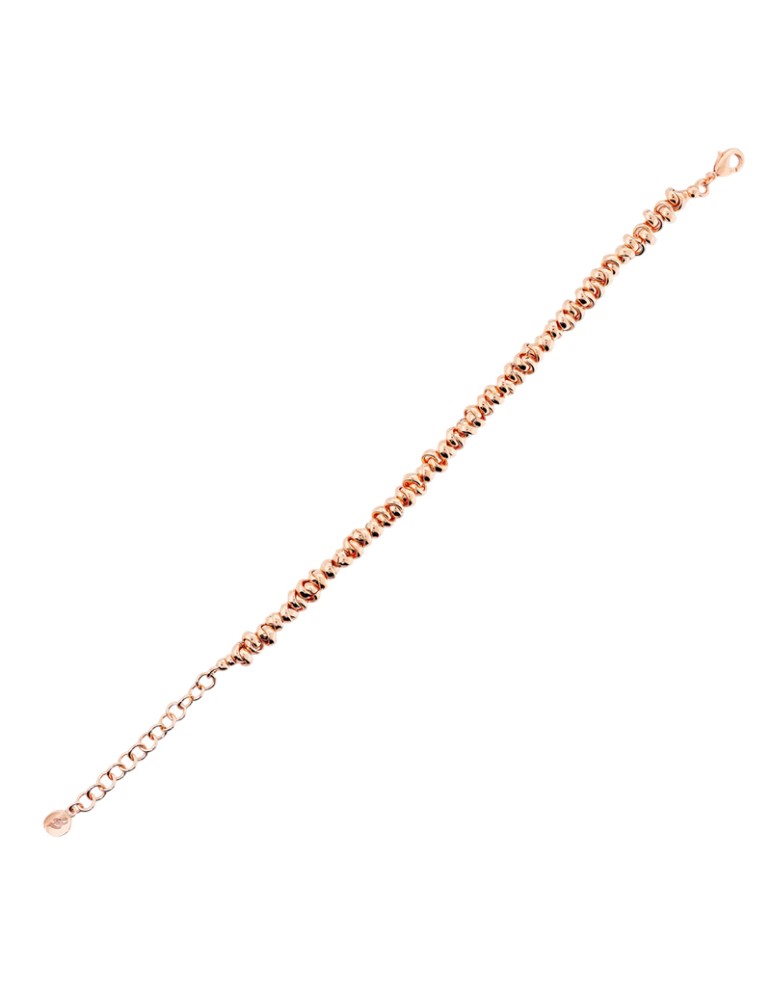 Bracciale Bronzallure -Lucido-Rose Gold-Anelli Intrecciati-WSBZ02501.R
