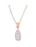 Bronzallure-Rosé-Nugget and Nugget Necklace-Cubic Zirconia-WSBZ02510.WR