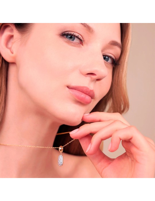 Collana Bronzallure-Rosè-Pepita e Ciondolo-Cubic Zirconia-WSBZ02510.WR