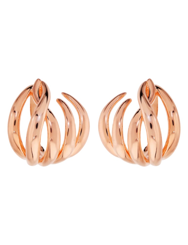 Orecchini Bronzallure - Rose Gold - Design Intrecciato - WSBZ02533.R
