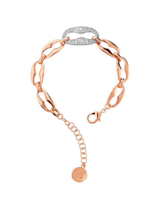 Bracciale Bronzallure - Maxi Maglia Marina - Cubic Zirconia-WSBZ02569.WR