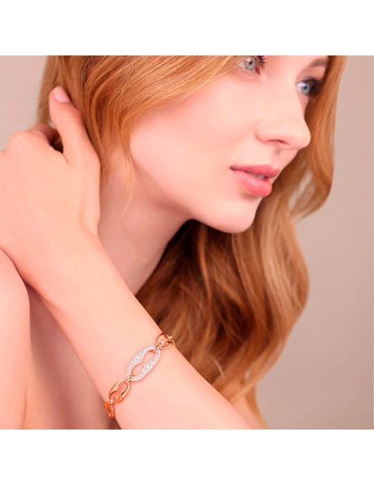 Bracciale Bronzallure - Maxi Maglia Marina - Cubic Zirconia-WSBZ02569.WR