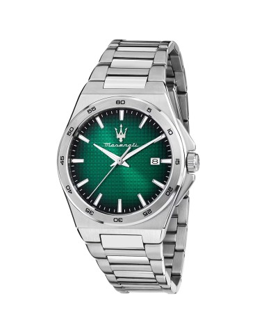 Orologio Maserati - Tempo e Data - Silver - 40mm - Verde - R8853153003