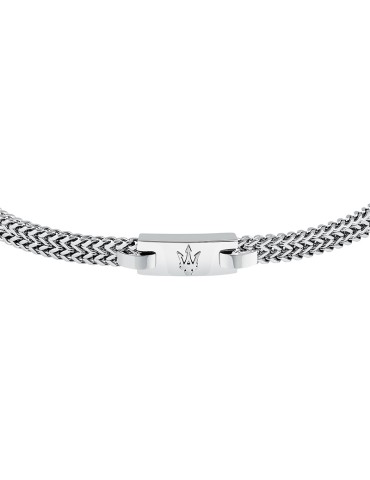 Maserati Bracelet - Herringbone Mesh - Central Trident - JM425AVD104 2