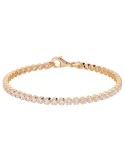 Bronzallure Bracelet -Tennis-Gold-White Crystals-WSBZ00576Y.WR.170