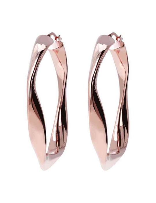 Orecchini Bronzallure - Rose Gold - a Cerchio - Ritorti - WSBZ00994.R