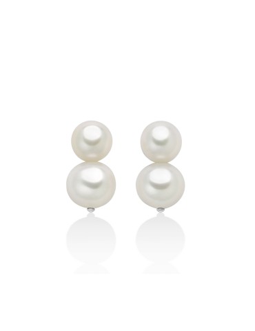 Miluna Miss Italia Earrings in 925% Silver with Pearls - 0