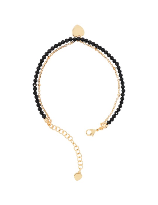 Bracciale Bronzallure - Gold-Onice-Ciondolo a Cuore-WSBZ02528Y.BO