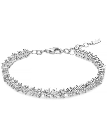 Bracciale Miluna - Unica Neve - Argento 925% - Topazi Bianchi -BRD1196