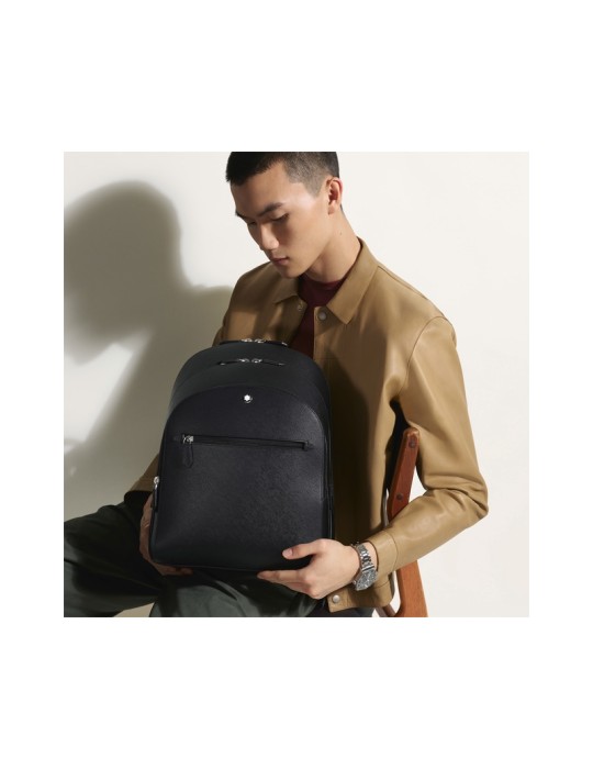 Zaino Montblanc - Meisterstück Medio Con 3 Compartimenti - Nero - 0