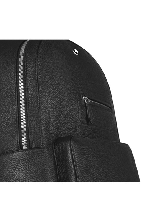 Montblanc Companion Leather Backpack in Black - Laptop Bag - 0